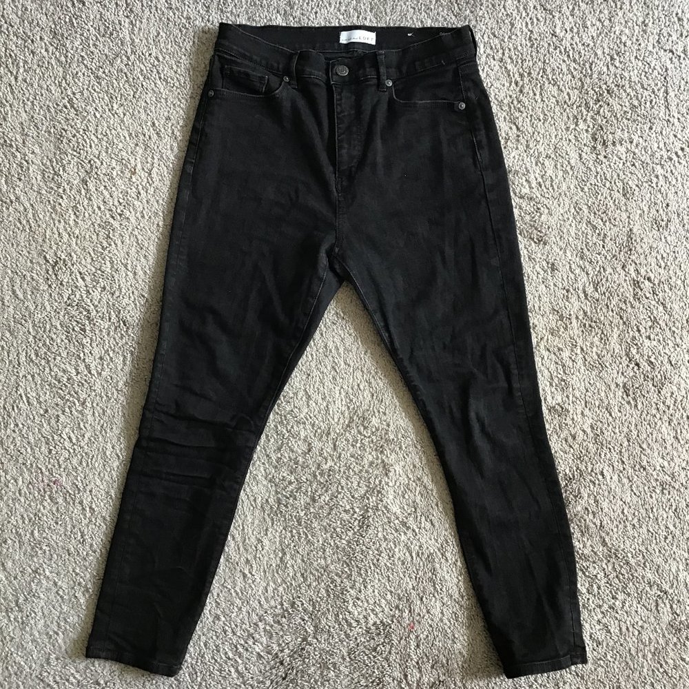 Black LOFT petite ankle skinny jeans